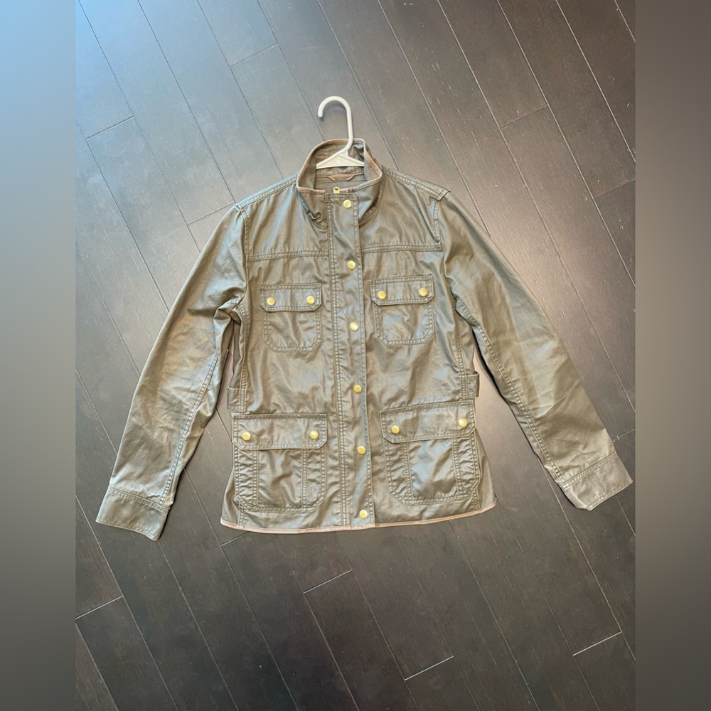 J Crew Utility Jacket Twill Multiple Pockets Snap… - image 5